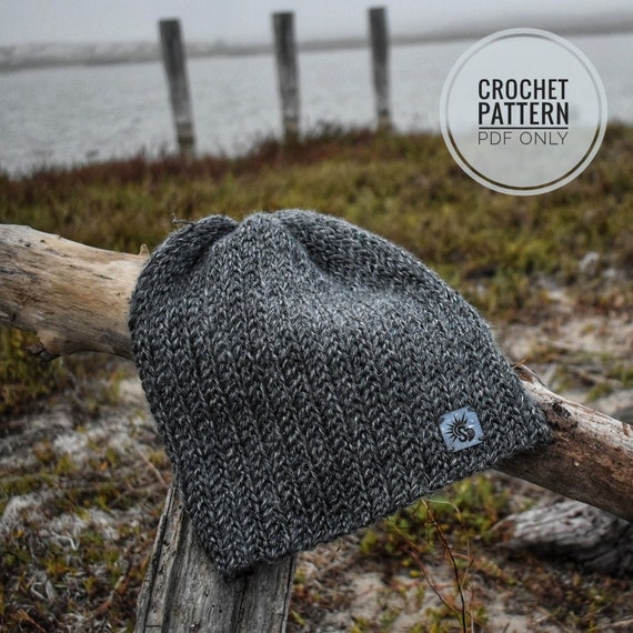 Gueller BEANIE - A CROCHET PATTERN/ Crochet Beanie Pattern/ Unisex Beanie/ Mens Beanie