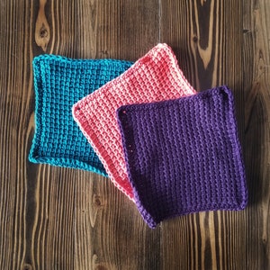 The COTTAGE DISHCLOTH Pattern - Tunisian Crochet (with a straight crochet hook!)