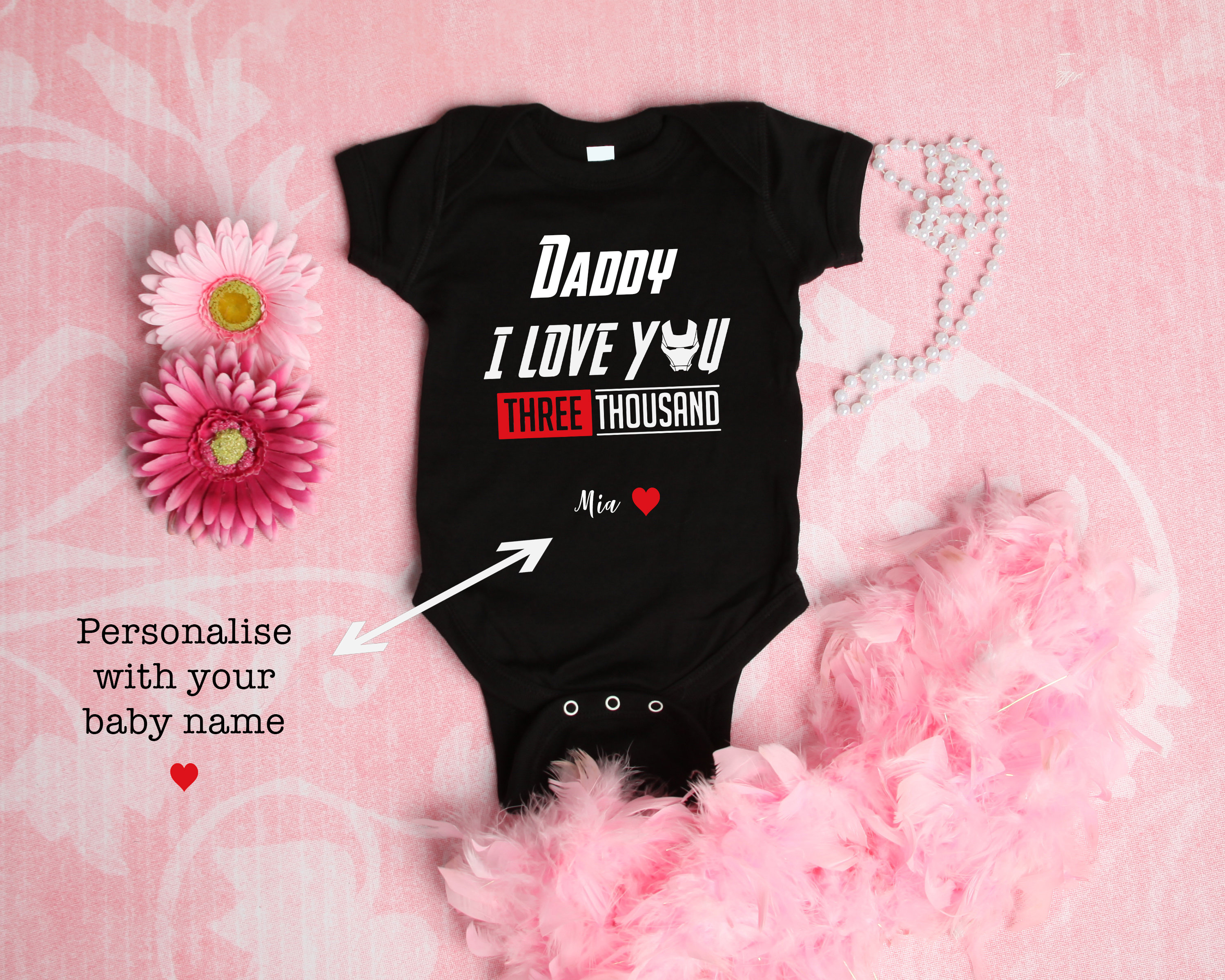 i love you 3000 baby grow