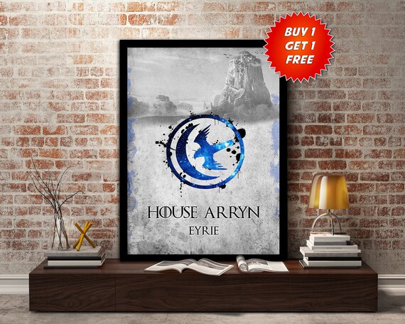 Items Similar To House Arryn Game Of Thrones Eyrie Raven