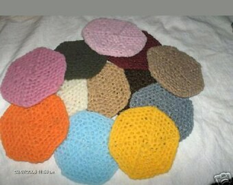 Hand crocheted nylon potscrubber