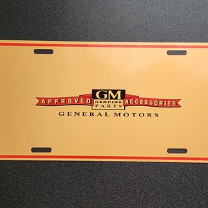 GM License plate