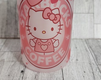 Kitty Glass Can Mug