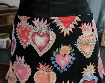 Sacred heart half apron