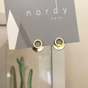 Ora halo OHRJACKEN/Kreis Ohrstecker/Boho Ohrring Jacke/Kreis Ohrringe/Kreis Ohrjacken/Boho Schmuck/minimalistische Ohrringe/einfache Nieten