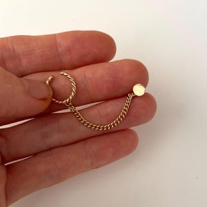 Kine 14k gold fill EAR CUFF CHAIN earrings /gold ear cuff /minimalist ear cuff /chain ear cuff /no piercing earring/ ear cuff accessories
