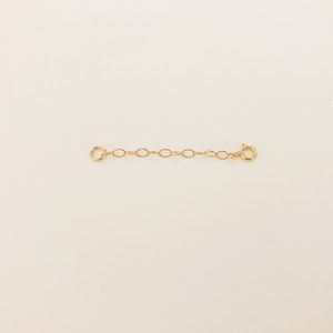14K GOLD fill NECKLACE EXTENDER/ chain extender/ sterling silver chain extender/ adjustable necklace/ silver necklace extender