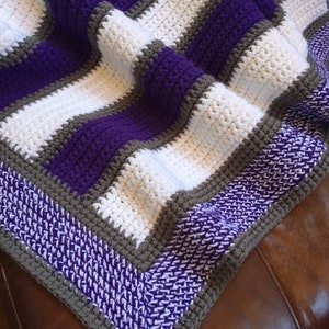 MADE TO ORDER Collegiate Game-day Custom Crochet Blankets - Etsy