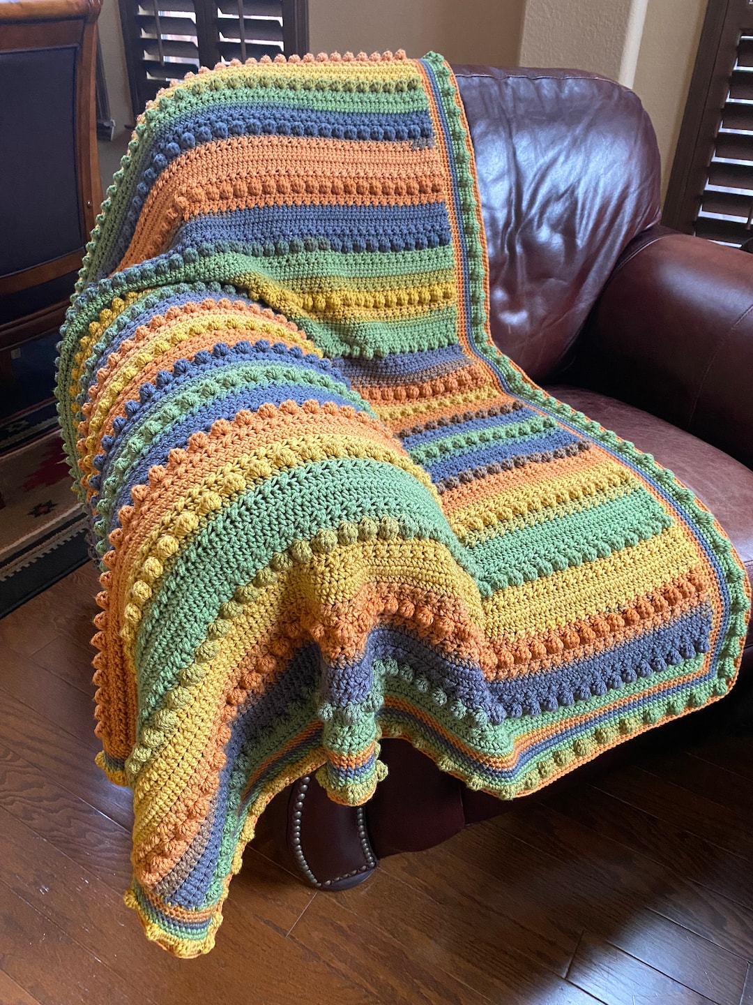 BUILDYOURBLANKET Made to Order Blanket. Choose From Patterns & Colors Shown in Attached