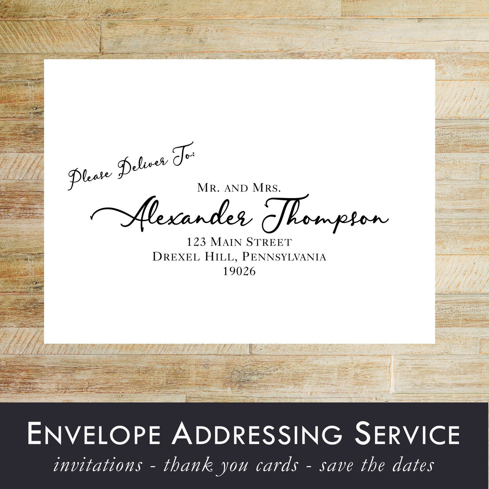 Envelope Addressing Service Wedding Invitations Thank You Etsy