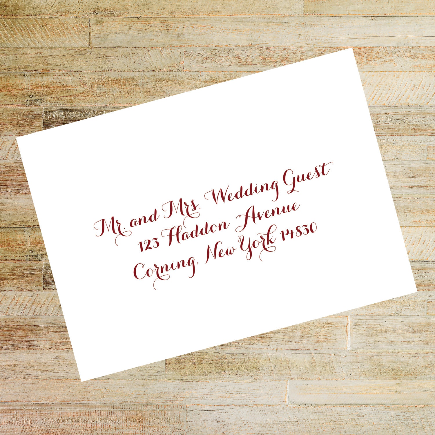 digital calligraphy envelope sample pack envelope
