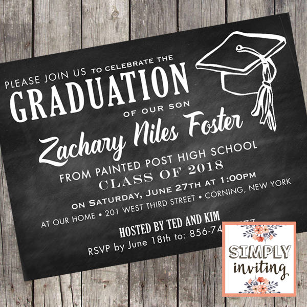 class of 2020 graduation party invitations set of 10 cheap graduation invitations 2020
