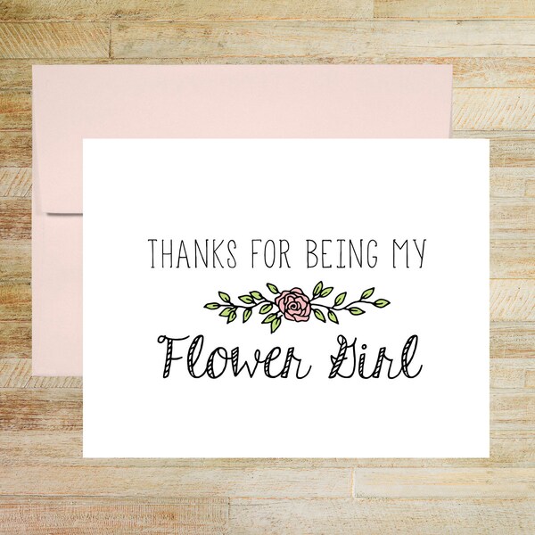 Flower Girl Thanks - Etsy