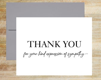 Sympathy Thank You Notes