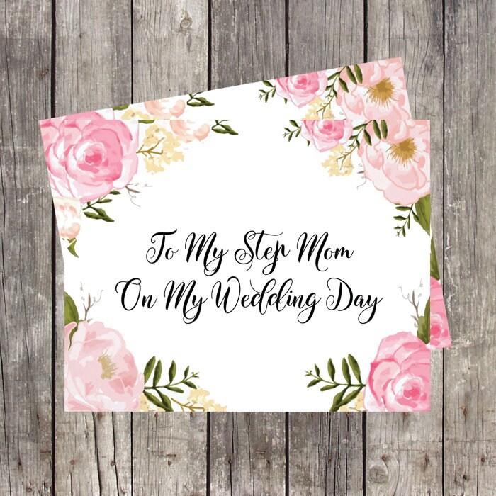 To My Mother on My Wedding Day Printed Wedding Day Card