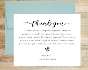 Sympathy Thank You Notes
