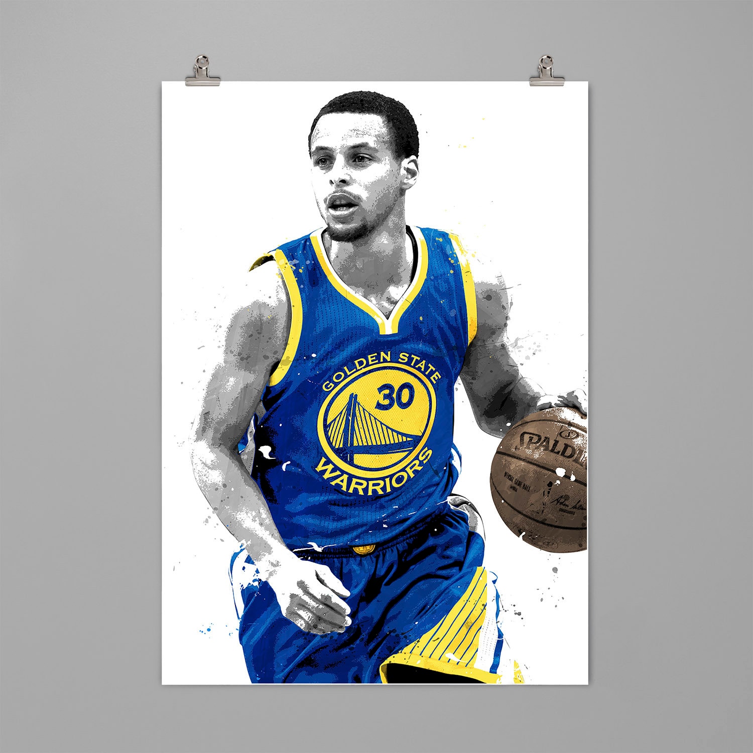 A3 A2 A1 Sizes Stephen Curry Golden State NBA Autographed Poster Print