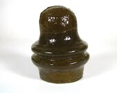 Private Issue BUBBLY Amber insulator, 1846-1996 TELEGRAPH in CANADA Commemorative insulator, Mark Lauckner glass, Similar to cd 718
