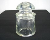 Light OPALESCENT glass insulator, HEMINGRAY E-14B glass insulator, old insulator, cd 128 phone line insulator, experimental insulator