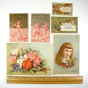 Antique Druggist Tradecards, ca 1880s, Old Drugstore, Pharmacy Advertising image 5