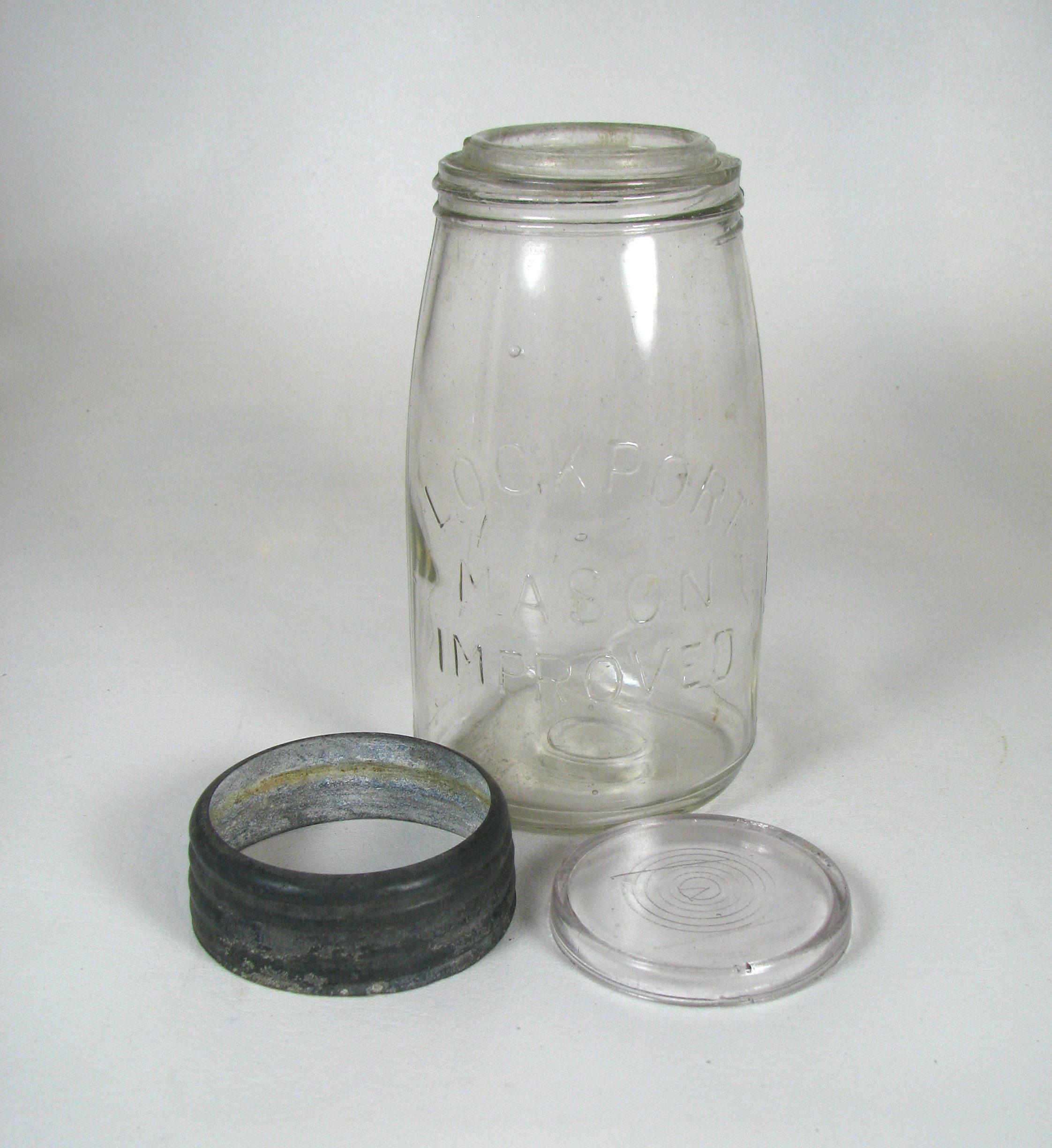 Old LOCKPORT MASON'S IMPROVED old fruit jar ca 1905 fruit Etsy