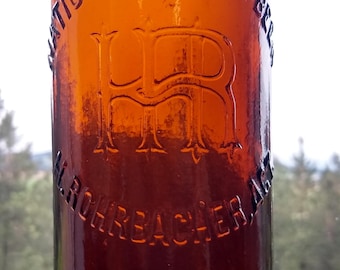 Pre-Prohibition NATIONAL LAGER Beer bottle, Stockton CALIFORNIA beer, Wild West bottle, Rohrbacher Agent