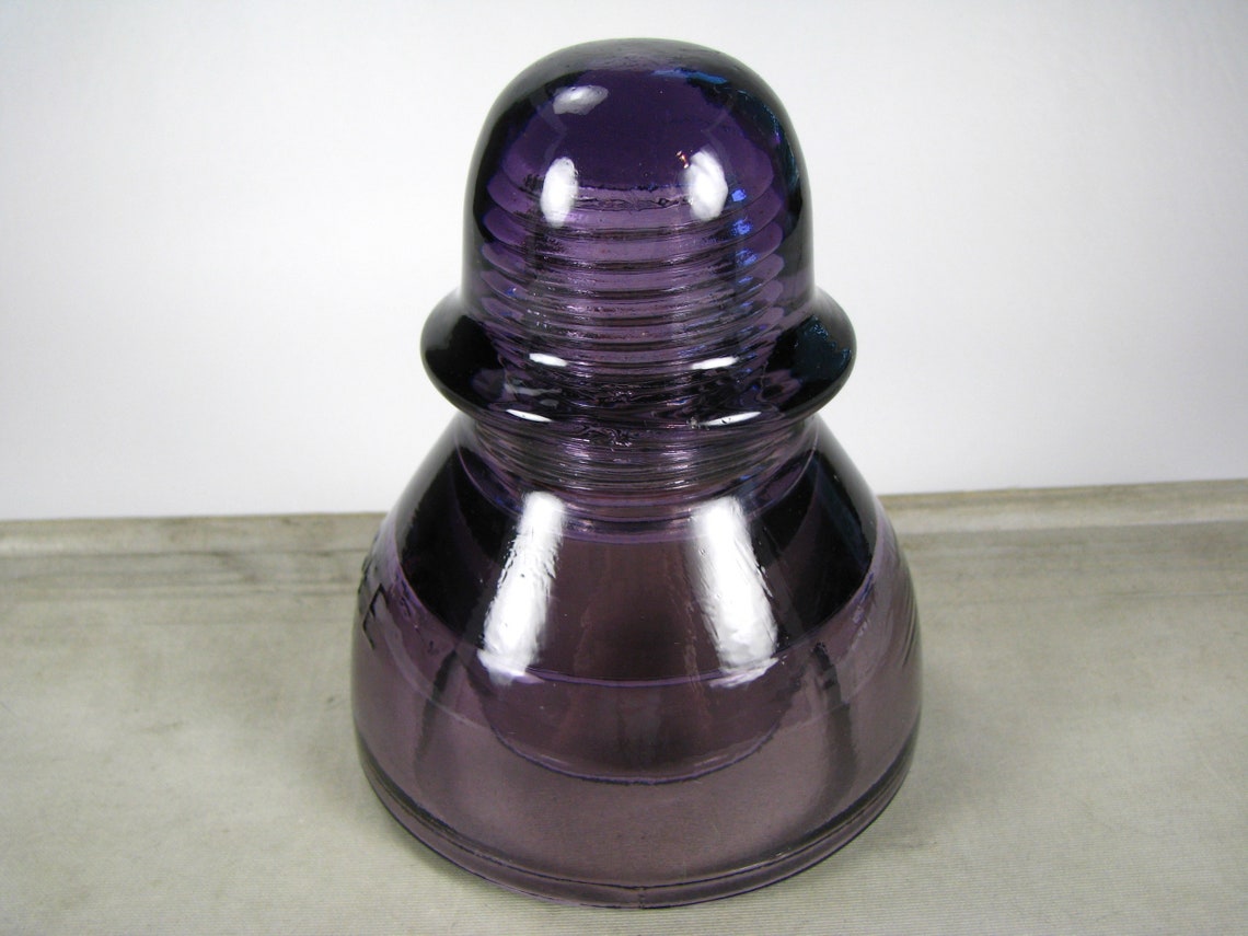 Rich Purple large AGEE Australian insulator Purple glass Etsy