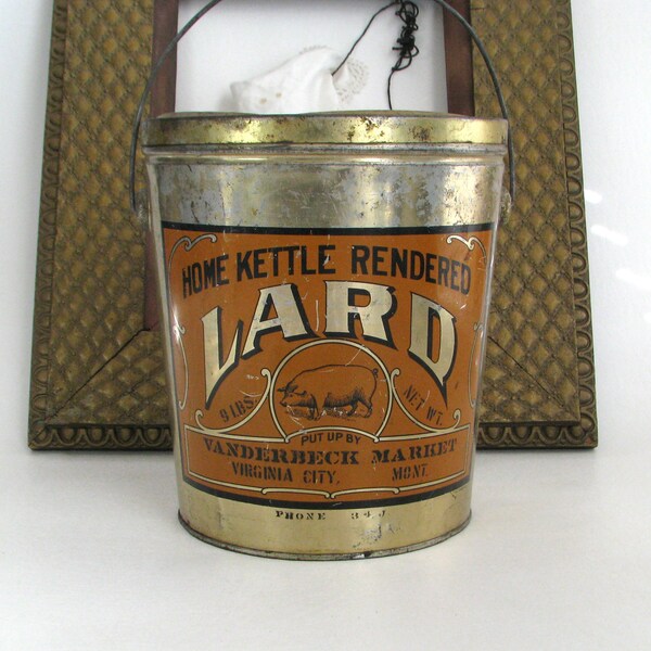 Lard Tin Etsy