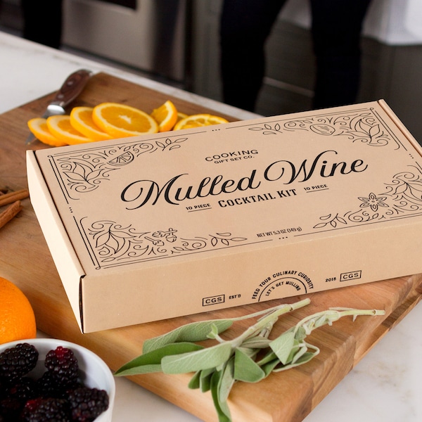 Mulled Wine Kit | 10 Piece | Gift for Wine Lover, Wine Christmas Gifts