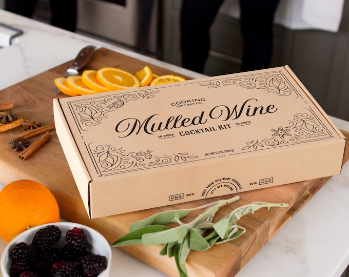 Mulled Wine Kit | 10 Piece | Gift for Wine Lover, Wine Christmas Gifts