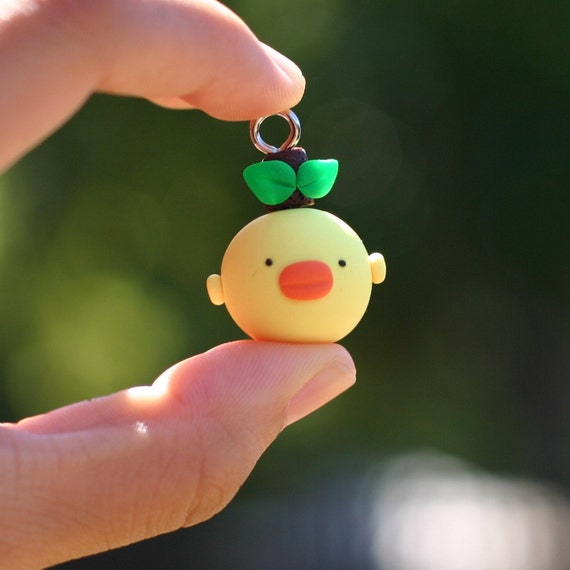 Susse Ente Polymer Clay Schlusselanhanger Geschenk Idee Ente Etsy