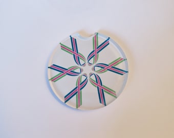 Metastatic Breast Cancer Awareness Acrylic Car Coaster