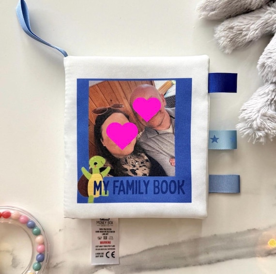 Personalised Adoption Transition Book | Comfort Book for New Family Bonding | Photo Book for Adopted Child (12x12cm)