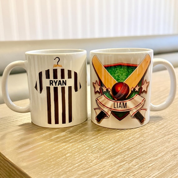 Personalised mug - Custom Football Mug - Unique Father’s Day Gift