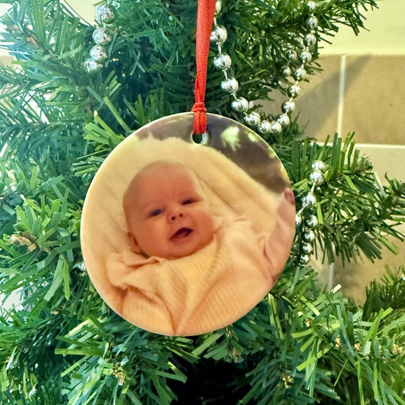 Custom Ceramic Bauble - Personalised Christmas Tree Decoration