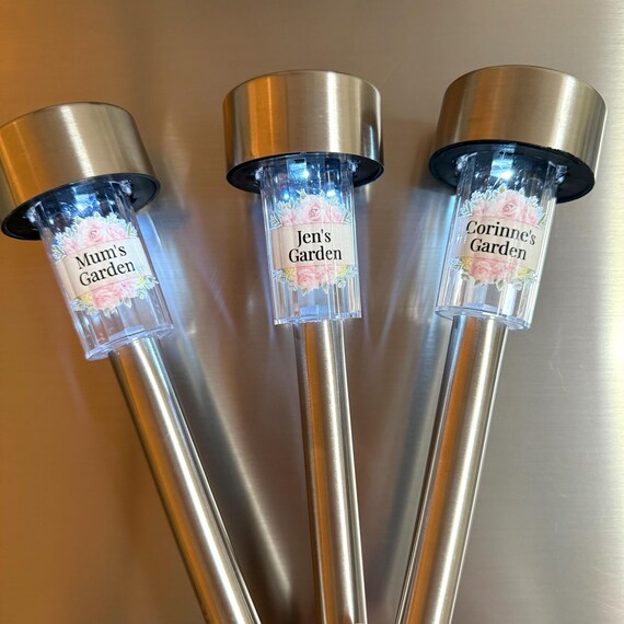 Personalised Garden Solar Light – “Grandma’s Garden” Outdoor Memorial or Gift