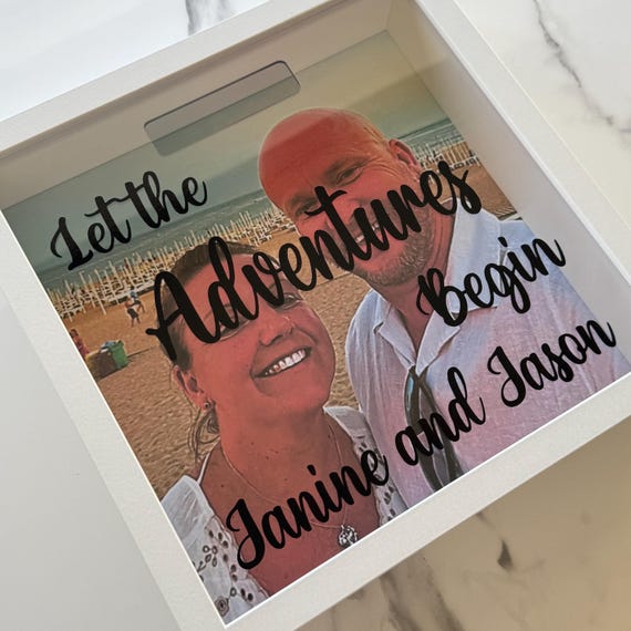 Design your own Money Box Frame - Custom Savings Keepsake