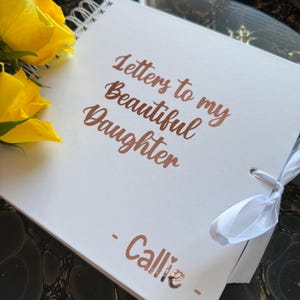 Álbum de recortes "Cartas a mi hija" - Diario de cartas - Regalo sentimental para hija - Recuerdo emotivo - Idea de regalo para una nueva mamá