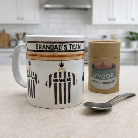 Personalised mug - Custom Football Mug - Unique Father’s Day Gift