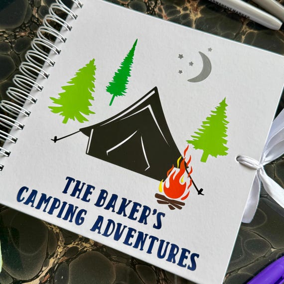 Personalised Camping Scrapbook - Family Adventures Photo Album