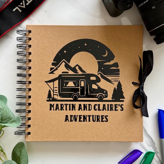 Personalised Campervan Adventure Scrapbook - Custom Travel Photo Album