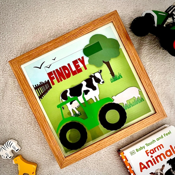 Personalised Children’s Farm/Tractor Themed Money Box Frame