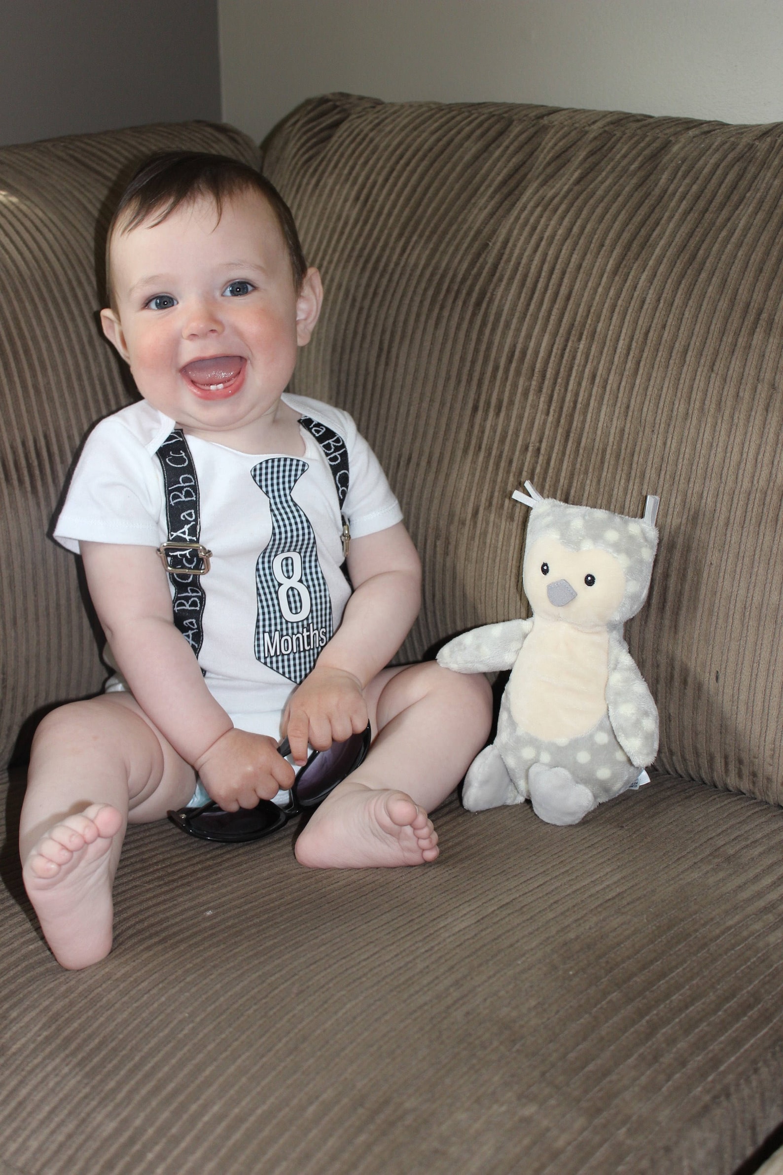12 Mo Baby Boy Onesie / Suspender Onesie /baby Outfit / Suit Etsy Canada