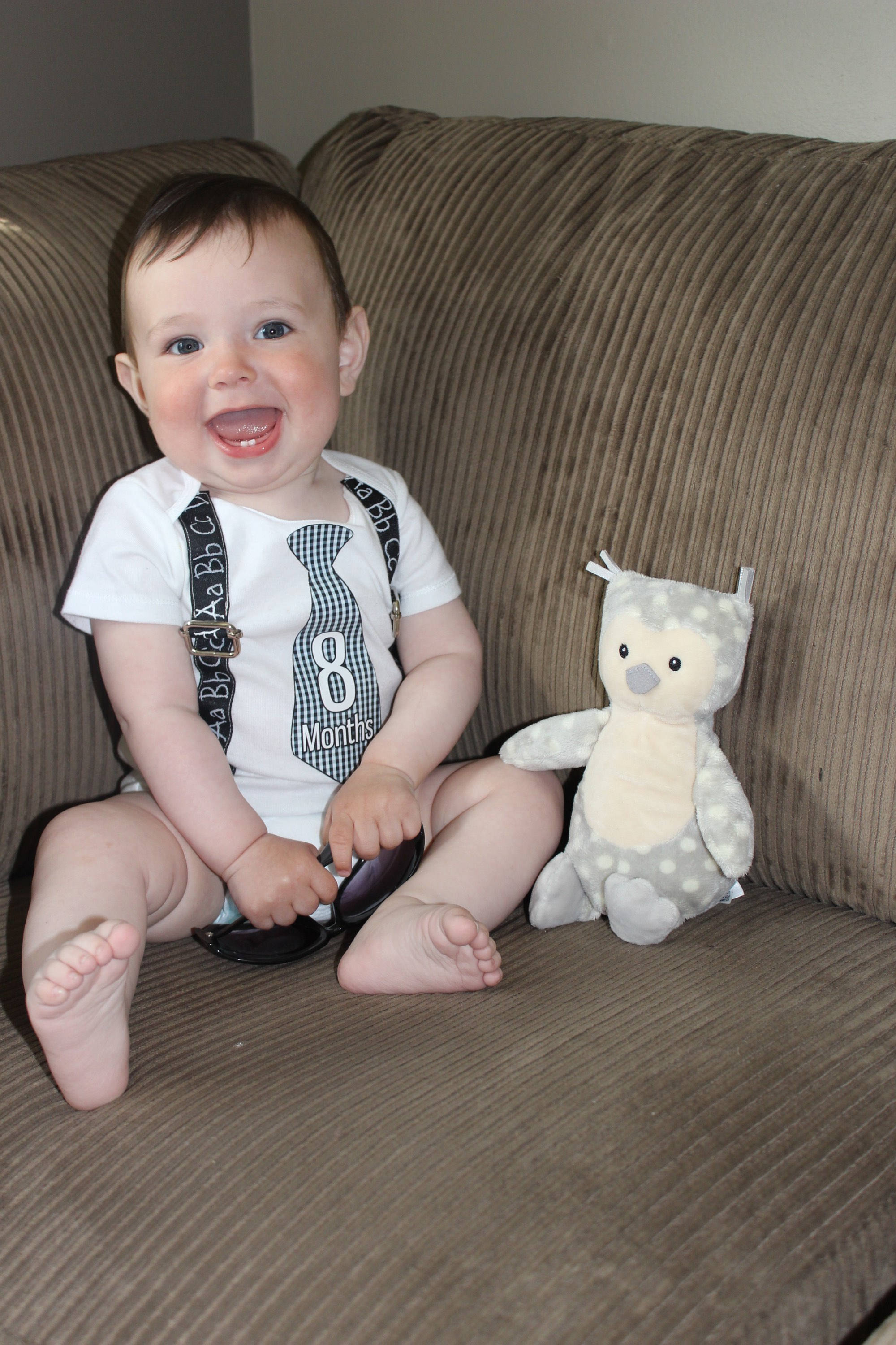 12 mo Baby Boy Onesie / Suspender Onesie /Baby Outfit / Suit Etsy
