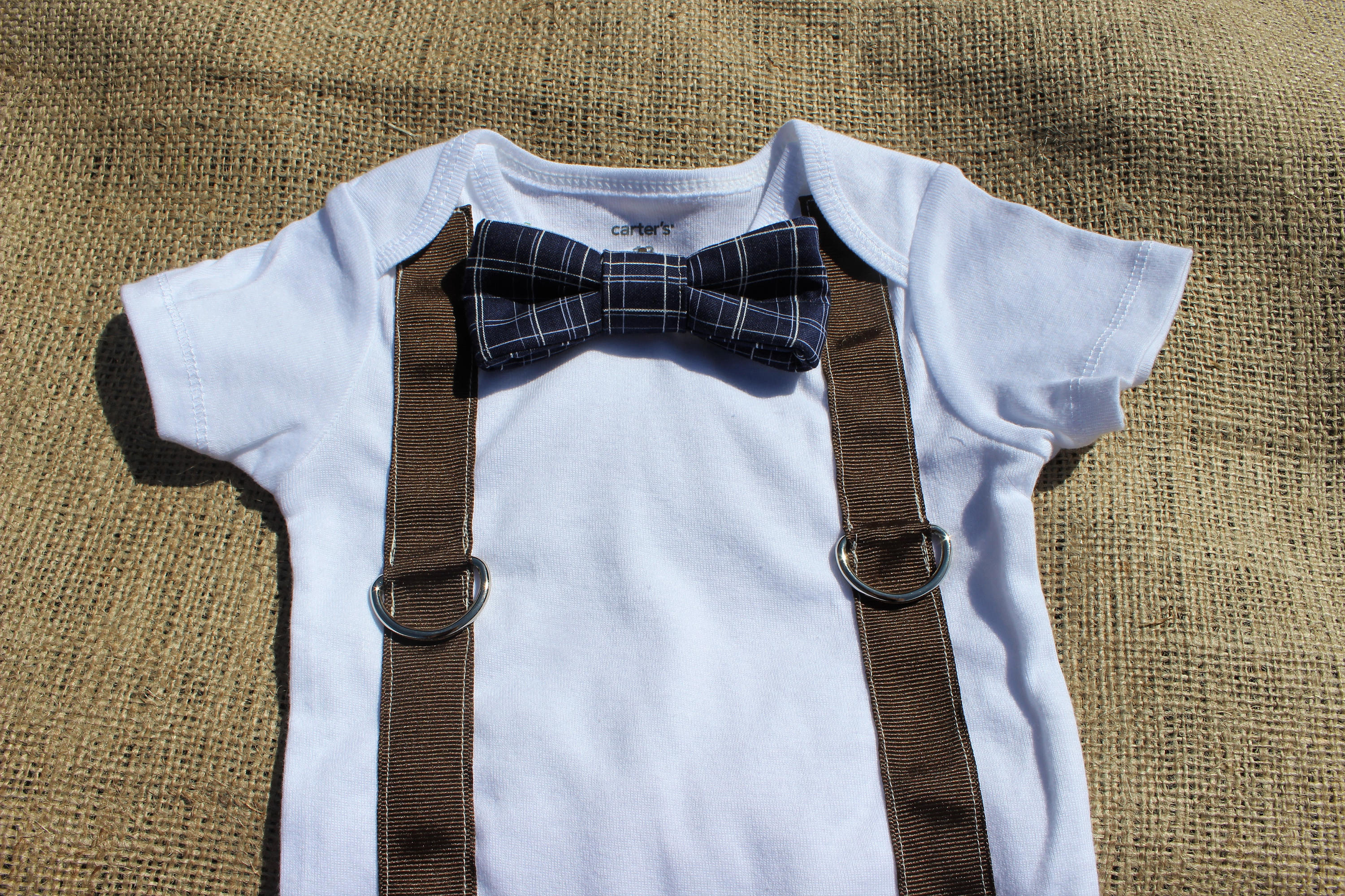 12 mo Baby Boy Onesie / Suspender Onesie /Baby Outfit / Suit Etsy