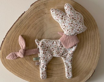 Bertille soft toy deer pacifier clip, birth gift, soft toy, plush toy, baby