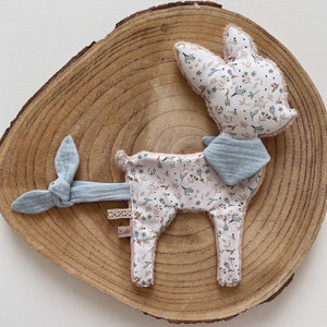 Bertille soft toy deer pacifier clip, birth gift, soft toy, plush toy, baby