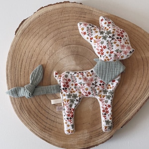 Bertille soft toy deer pacifier clip, birth gift, soft toy, plush toy, baby