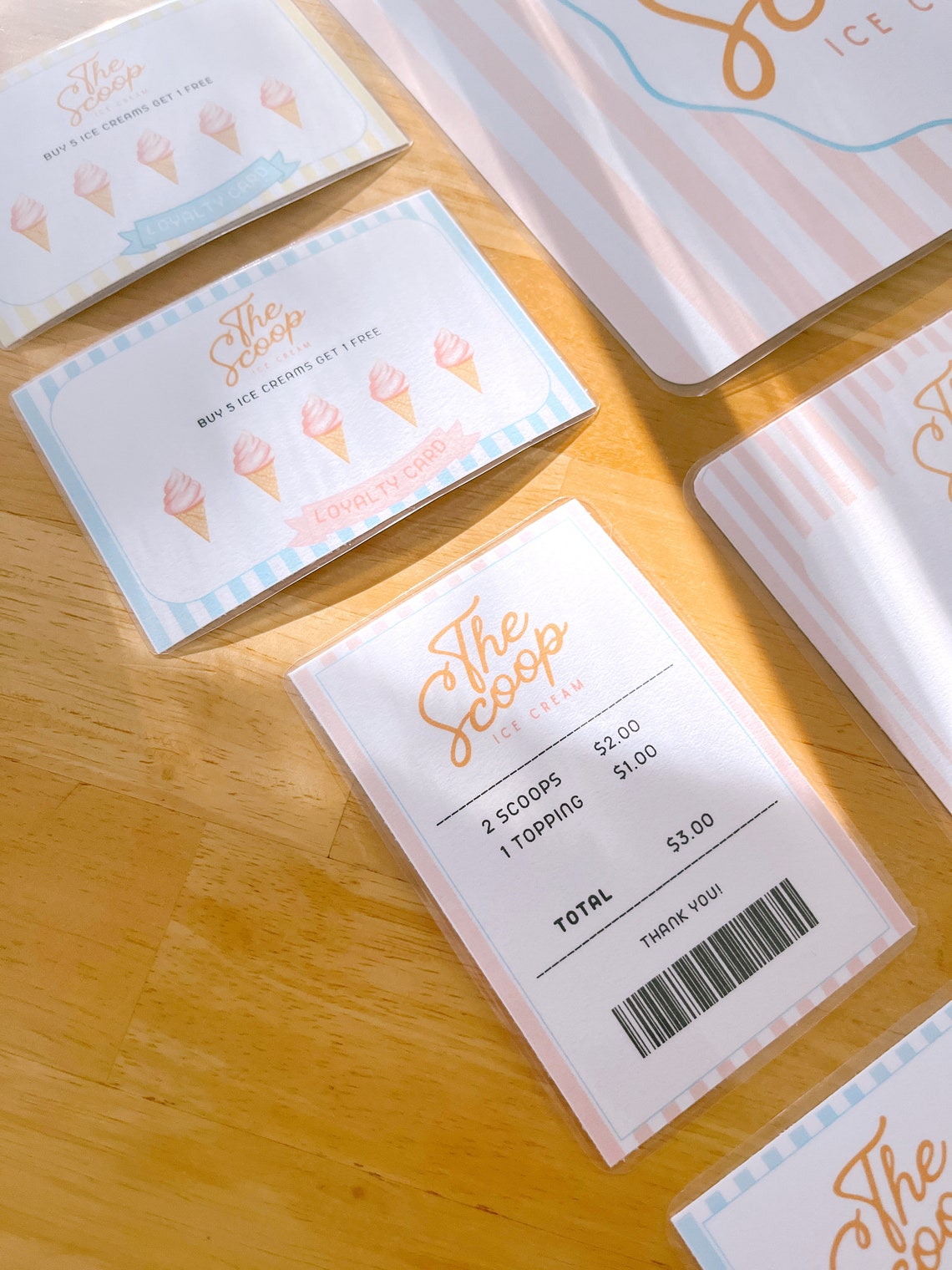 Ice Cream Dramatic Play PRINTABLE Ice Cream Parlor Pretend - Etsy