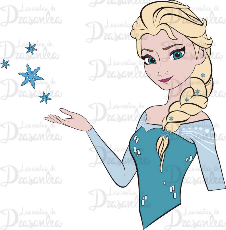Elsa Frozen SVG vector file Frozen clipart. Instant download | Etsy